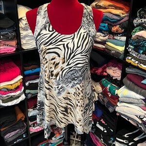 #152. 🪷animal print tank. Small